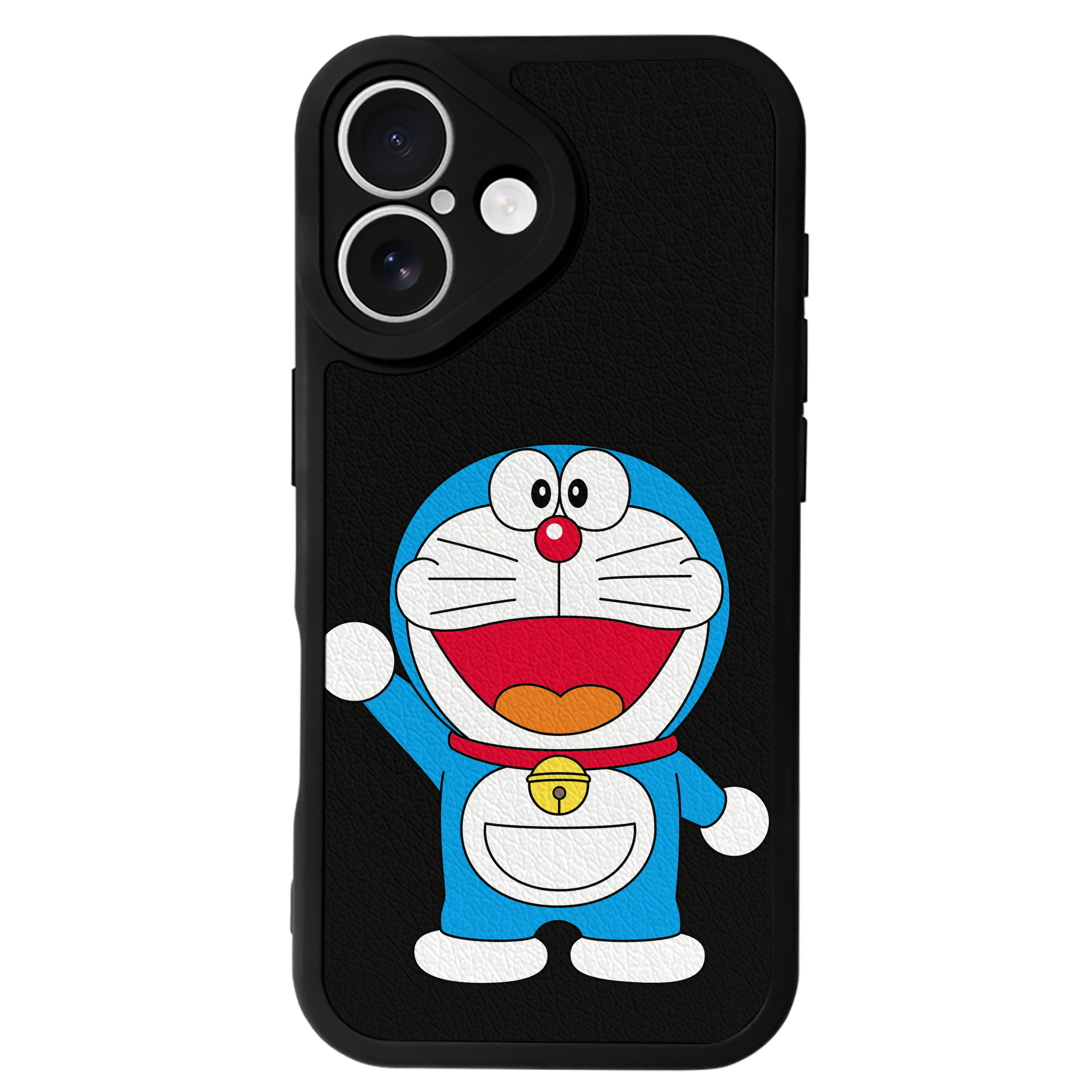 （画像用） ドラえもん Doraemon 【iPhone 16シリーズ対応】シリコンスマホケース（レザー調） 材質：シリコン